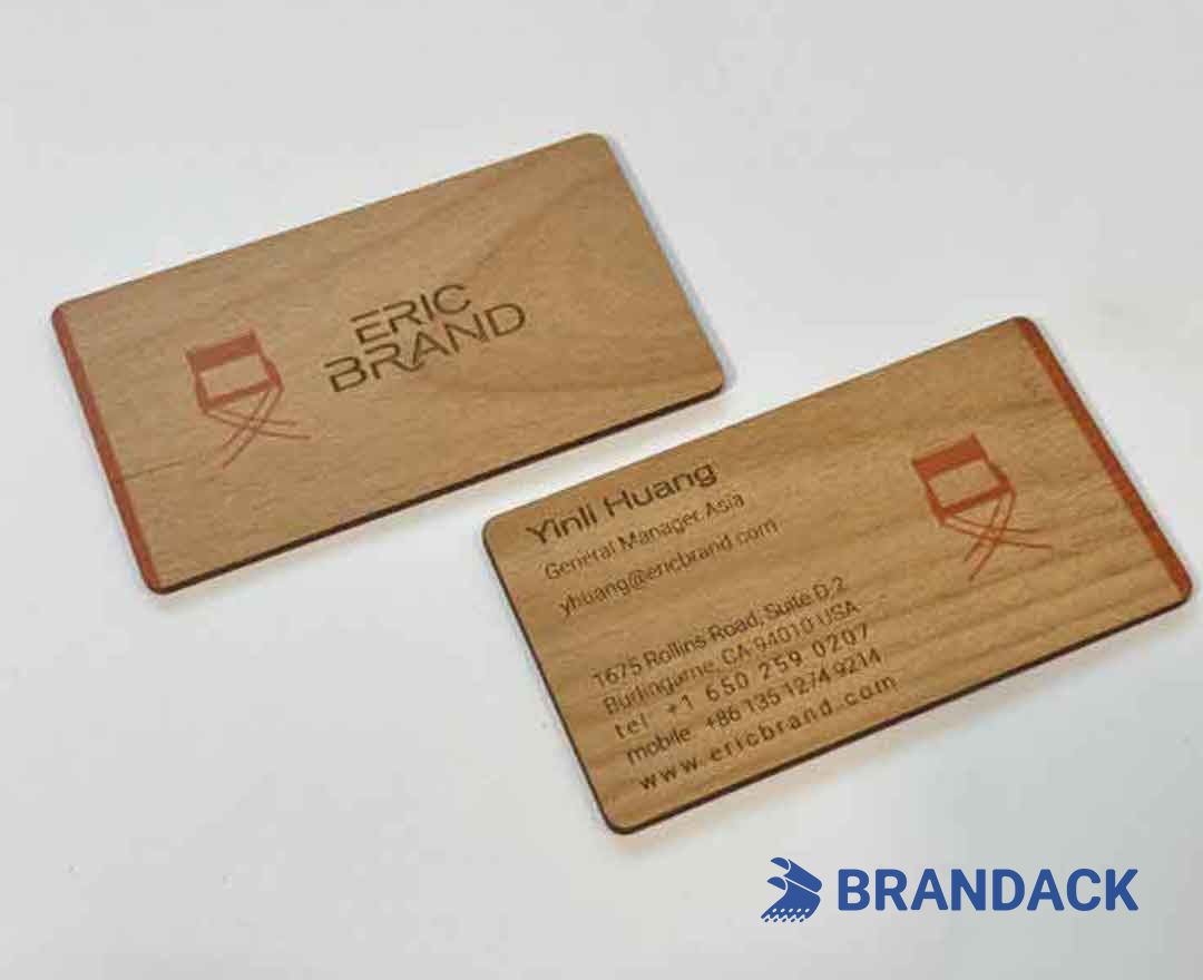 Custom Wooden Business Name Cards - Wood Visiting Card Design