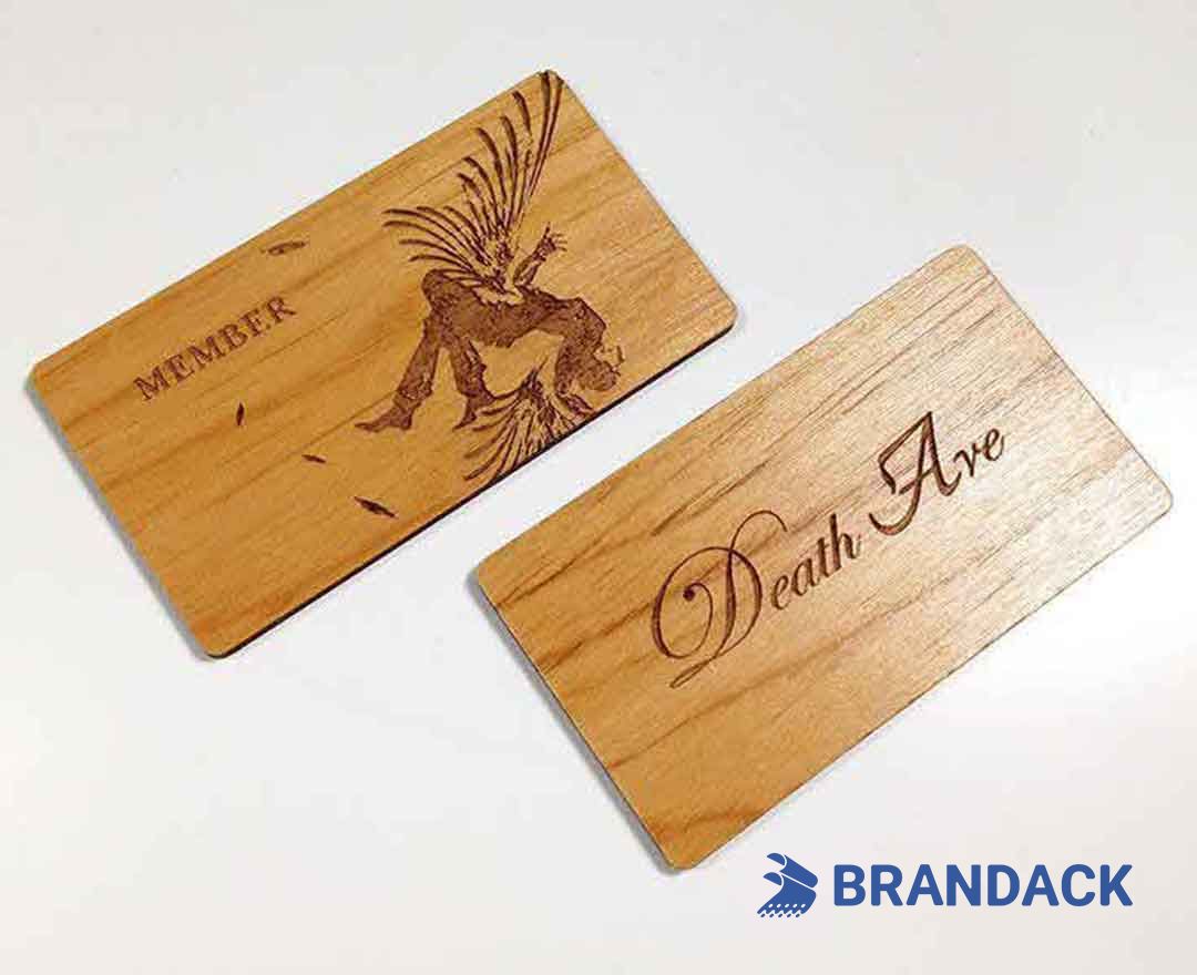 Custom Wooden Business Name Cards - Wood Visiting Card Design