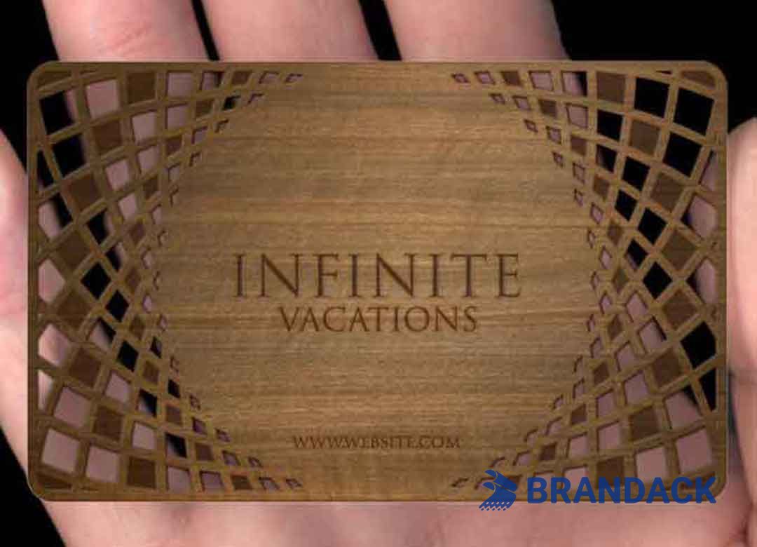Custom Wooden Business Name Cards - Wood Visiting Card Design