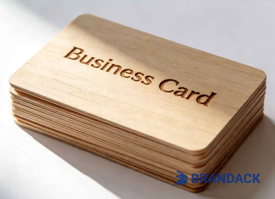 Custom Wooden Business Name Cards - Wood Visiting Card Design