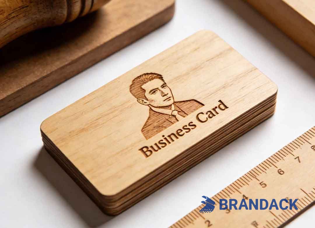 Custom Wooden Business Name Cards - Wood Visiting Card Design