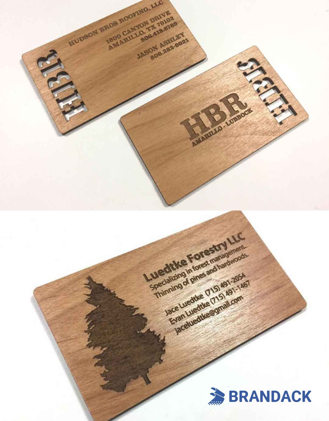 Luxury Woodworking Business Cards - Wood Veneer RFID Loyalty Cards