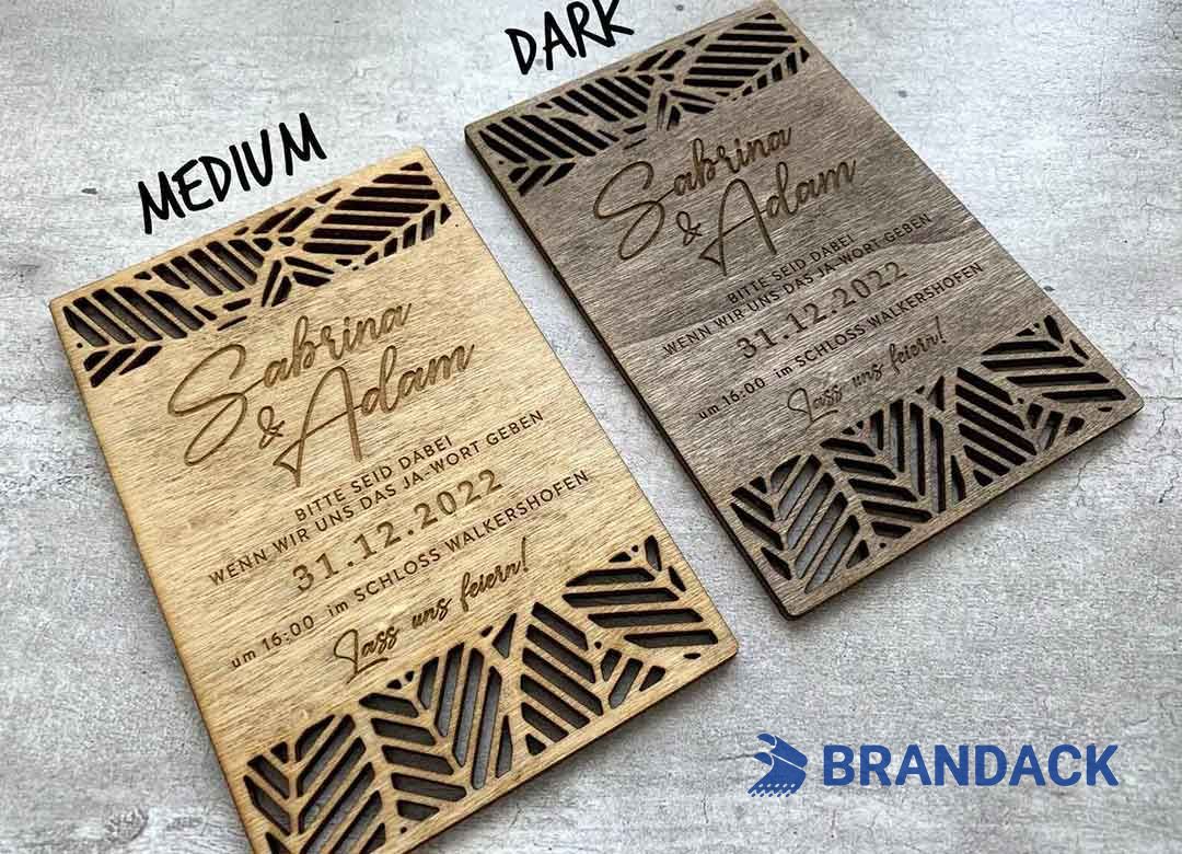 Luxury Woodworking Business Cards - Wood Veneer RFID Loyalty Cards