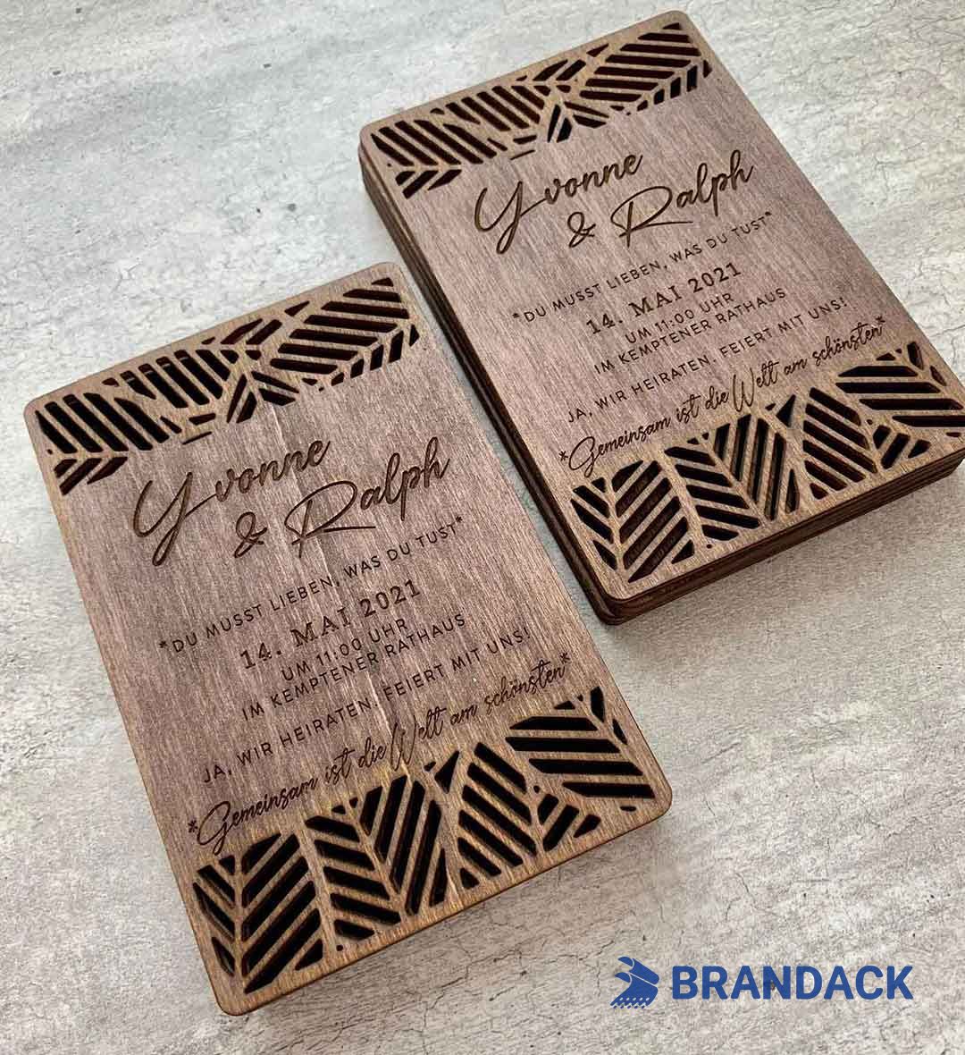 Luxury Woodworking Business Cards - Wood Veneer RFID Loyalty Cards