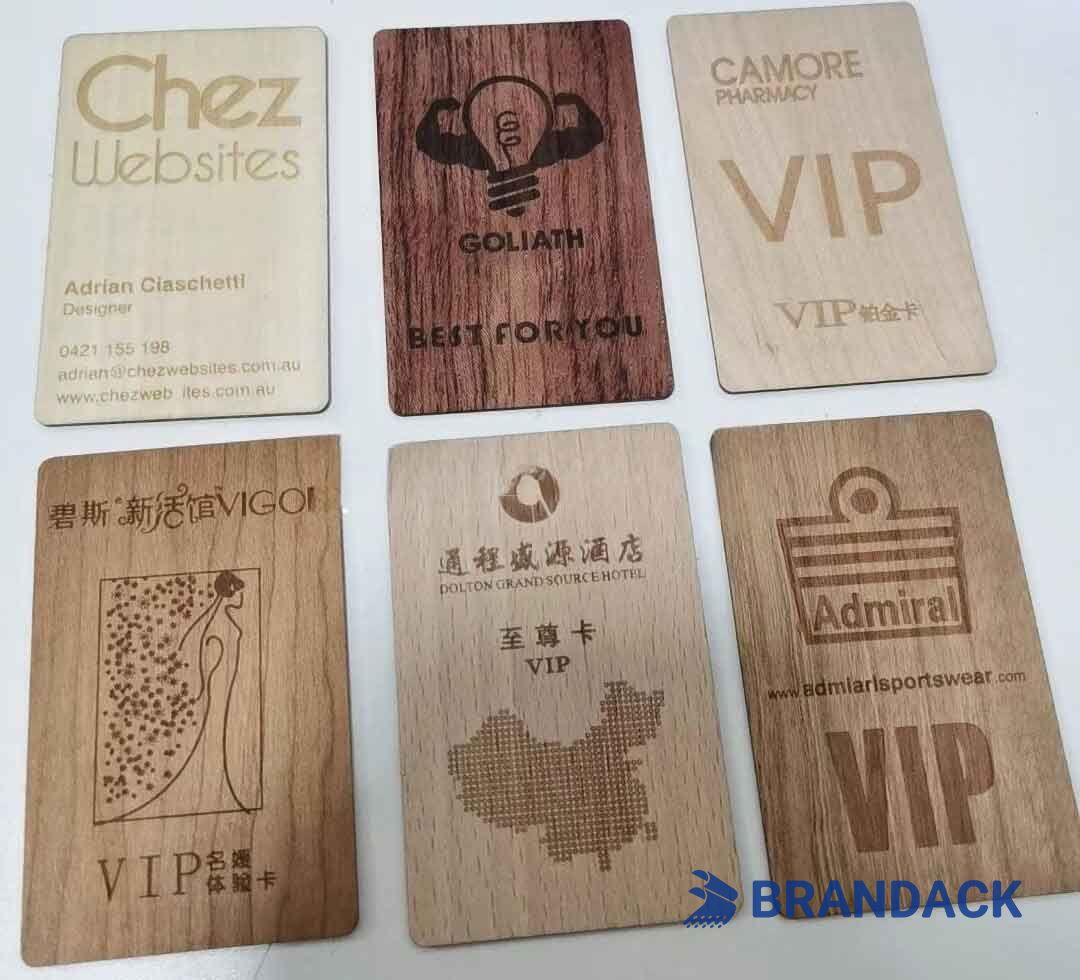 Thin Wood Working RFID Membership Business Cards