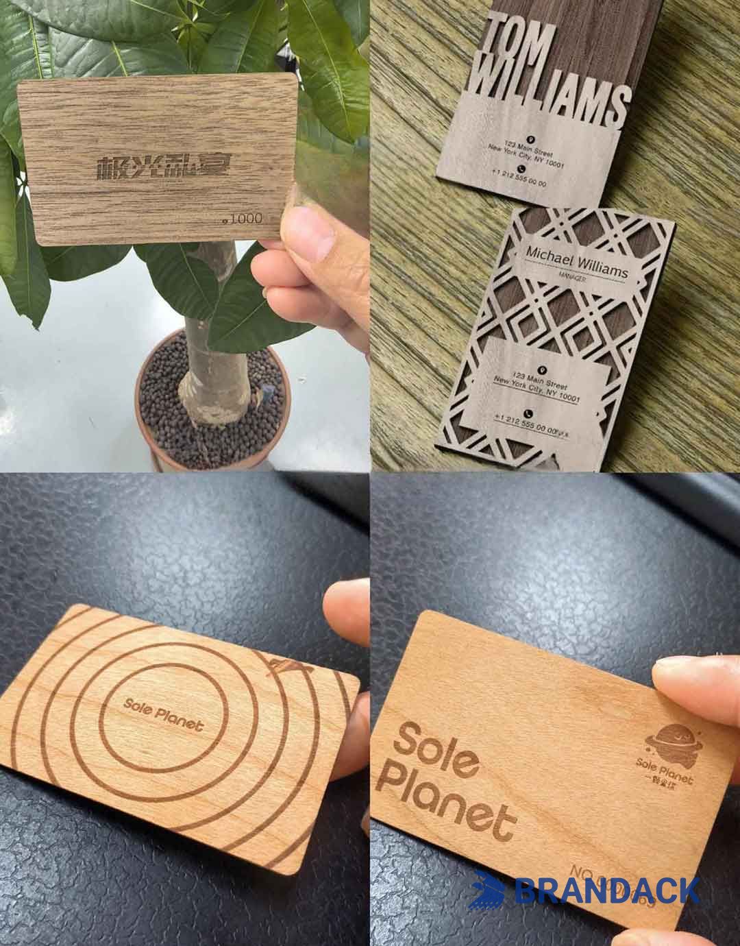 Thin Wood Working RFID Membership Business Cards