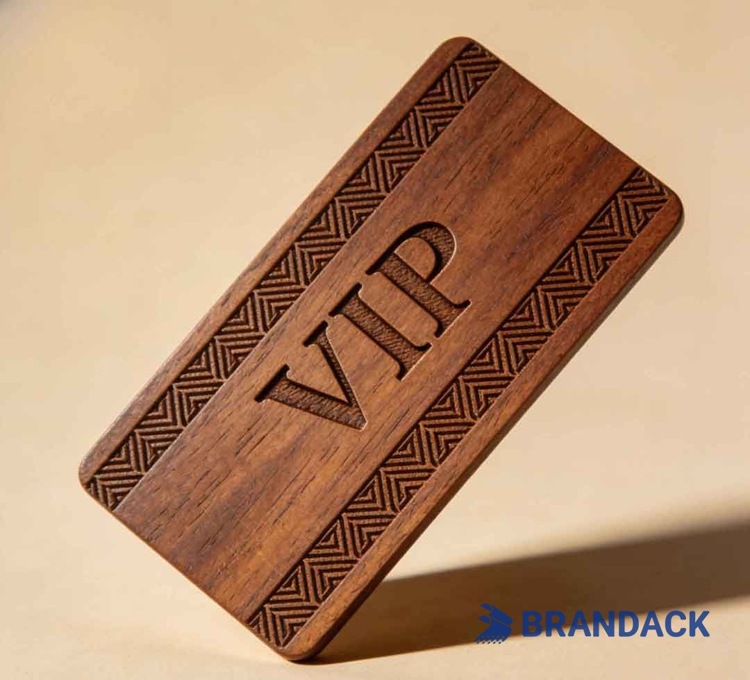 Custom Woodworking Business Cards - Wood Veneer RFID Loyalty Cards