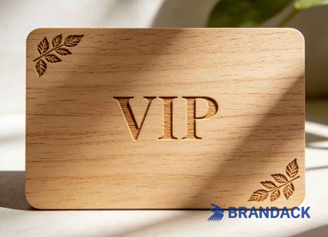 Custom Woodworking Business Cards - Wood Veneer RFID Loyalty Cards