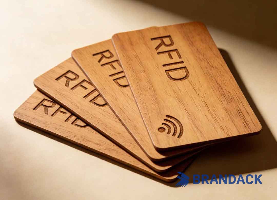 Custom Woodworking Business Cards - Wood Veneer RFID Loyalty Cards