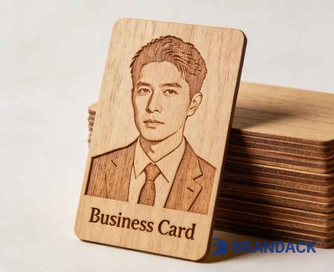 Thin Wood Working Business Cards, RFID Membership Cards Made of Wood