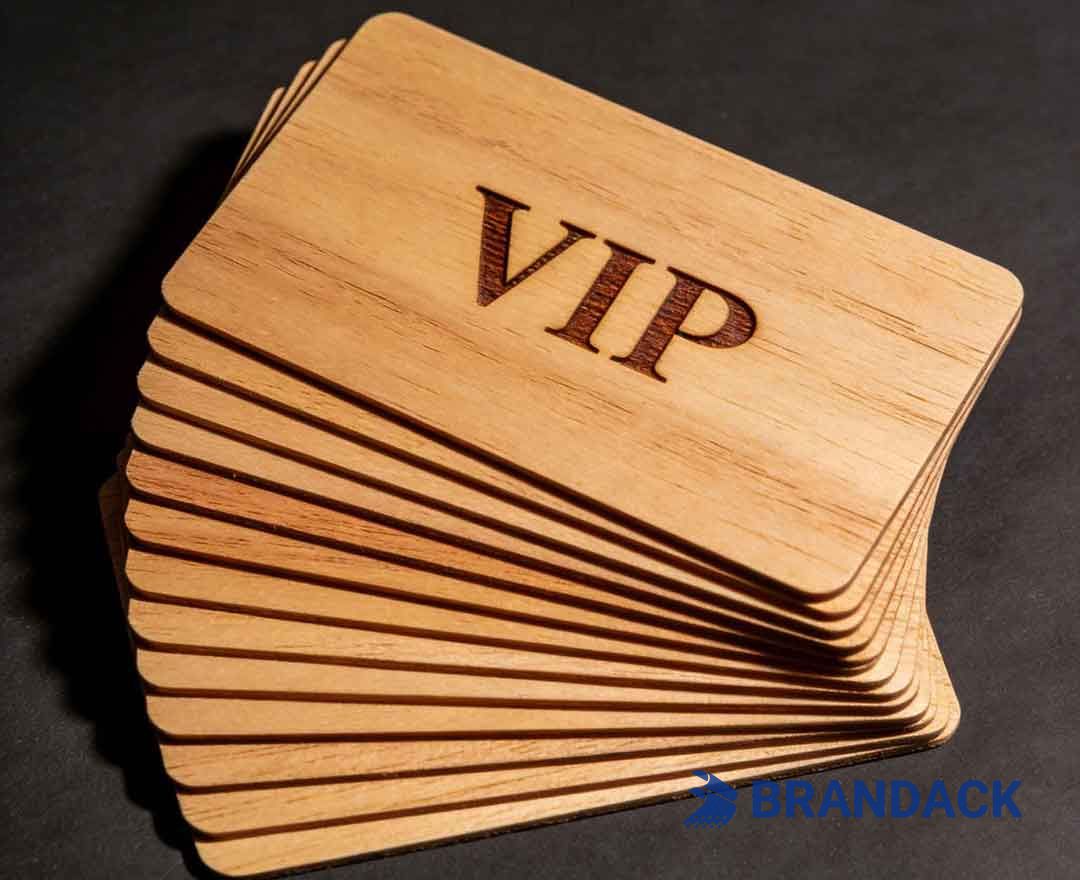 Thin Wood Working Business Cards, RFID Membership Cards Made of Wood