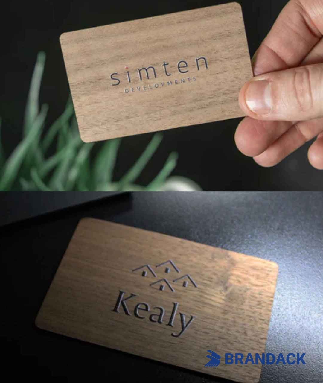 Thin Wood Working Business Cards, RFID Membership Cards Made of Wood