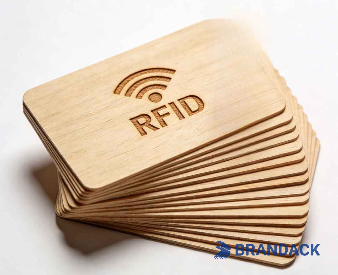 Thin Wood Working Business Cards, RFID Membership Cards Made of Wood