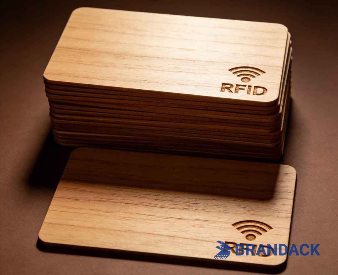 Thin Wood Working Business Cards, RFID Membership Cards Made of Wood