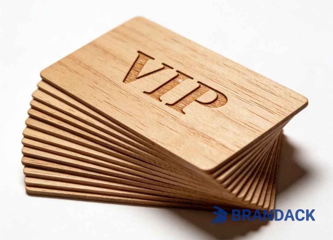 Custom Woodworking Business Cards, Wood Carving RFID Loyalty Cards
