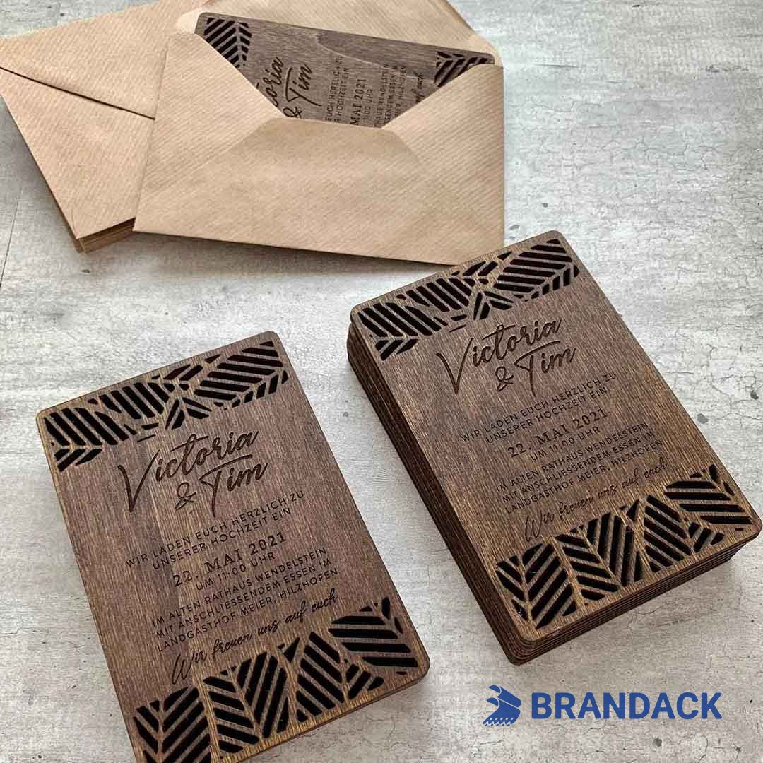 Custom Woodworking Business Cards, Wood Carving RFID Loyalty Cards