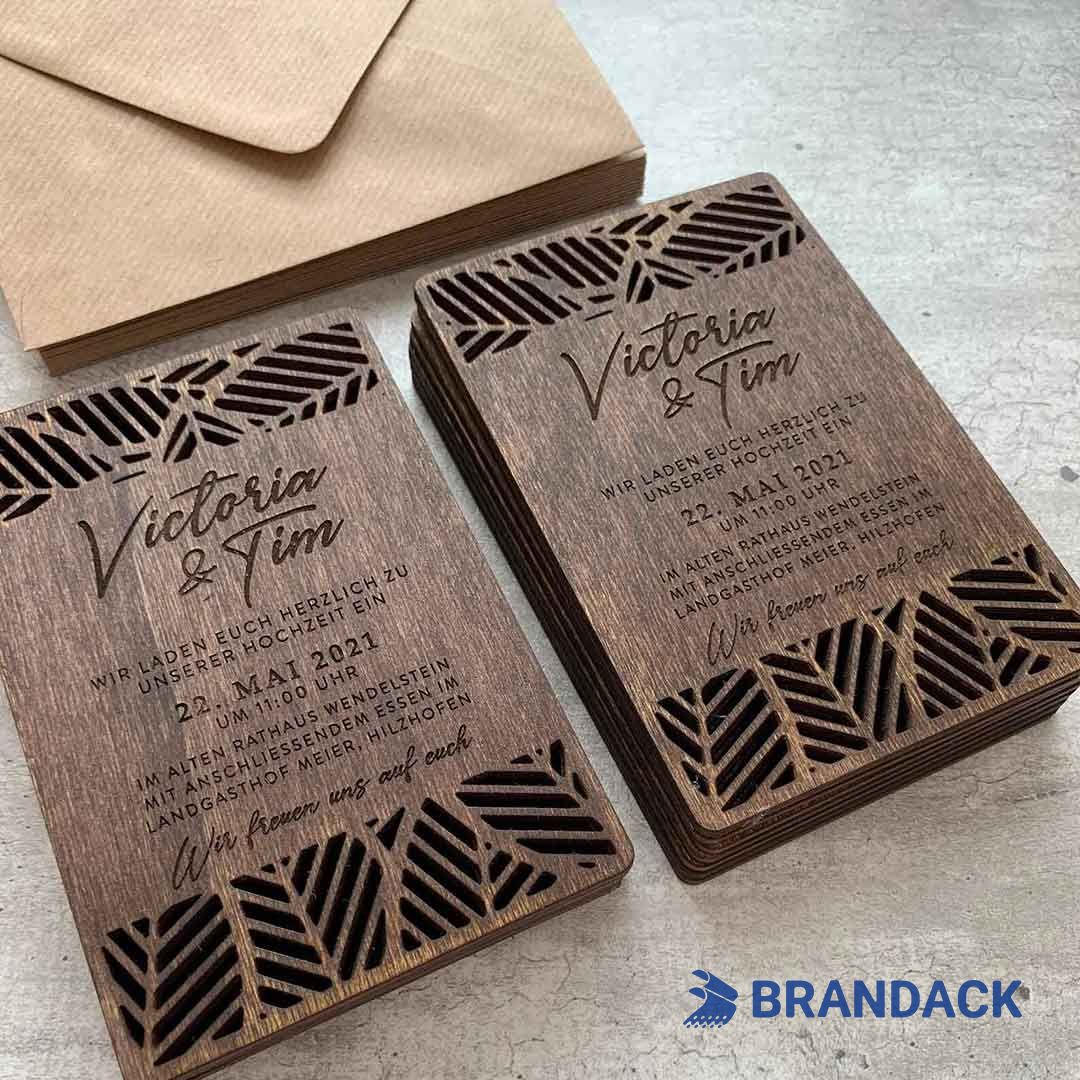 Custom Woodworking Business Cards, Wood Carving RFID Loyalty Cards