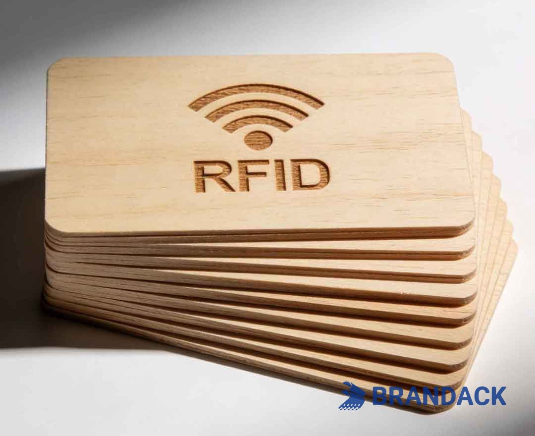 Custom Woodworking Business Cards, Wood Carving RFID Loyalty Cards