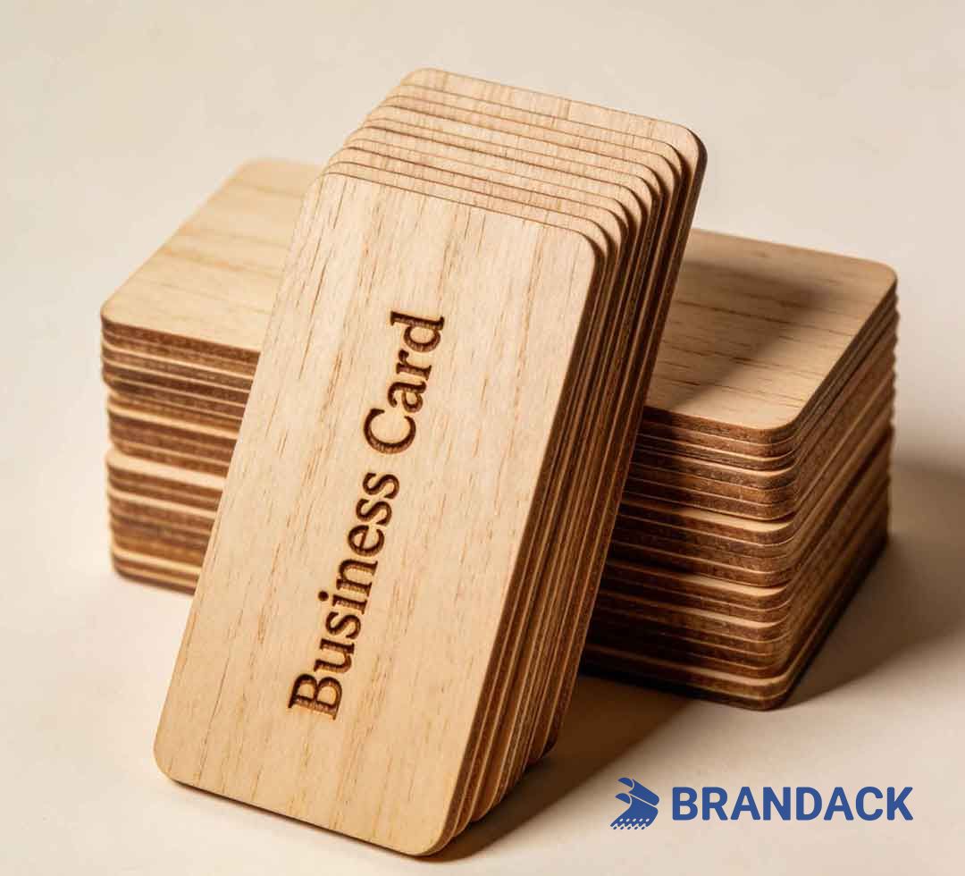 Luxury Wood Veneer Working Business Cards Tailored to Brand