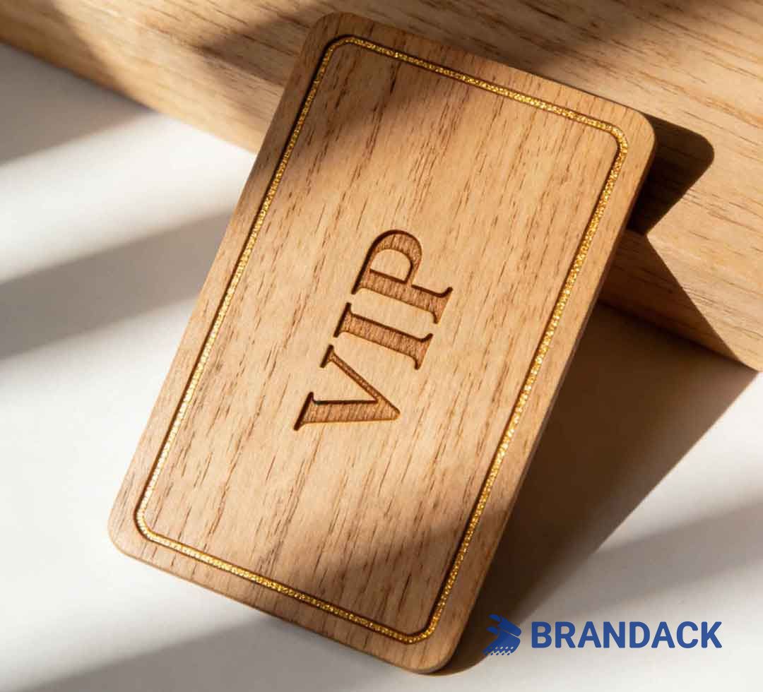 Custom Printed NFC Business Cards with NFC Chips and Made of Wood