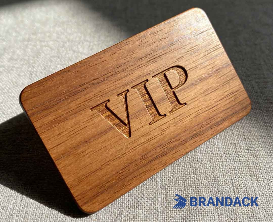 Custom Printed NFC Business Cards with NFC Chips and Made of Wood