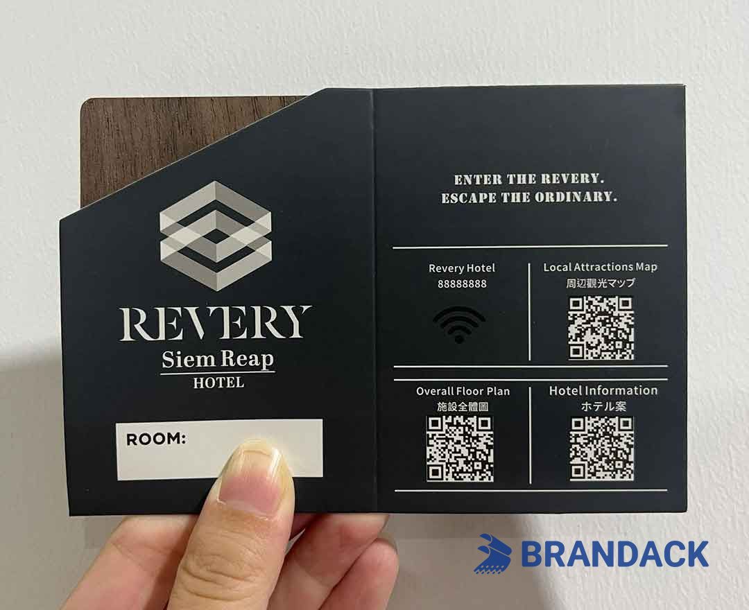 Custom Hotel Key Card Holder Printing with Design Service