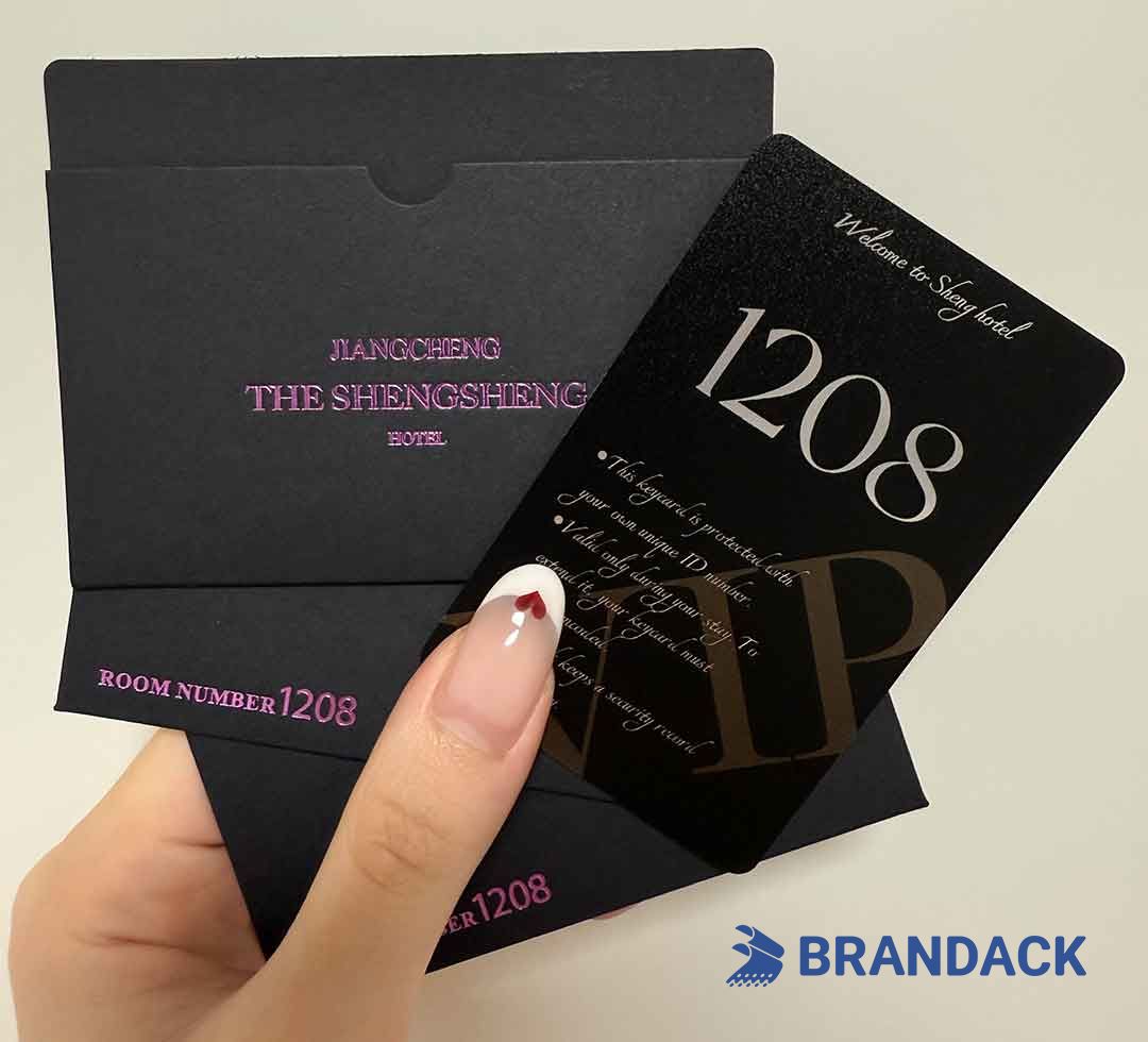 Custom Hotel Key Card Holder Printing with Design Service