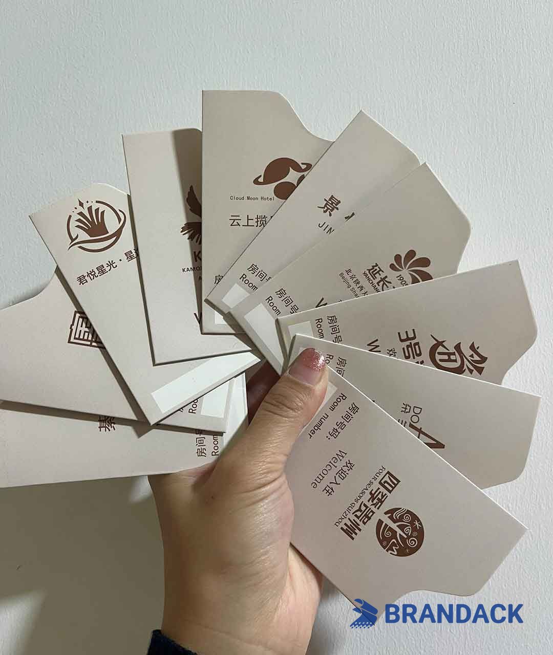 Custom Hotel Key Card Holder Printing with Design Service