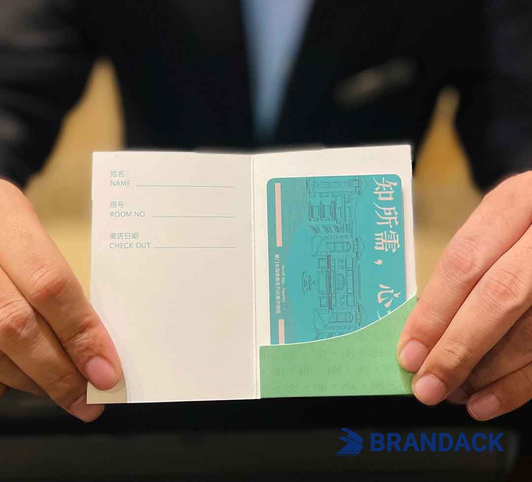 Custom Hotel Key Card Holder Printing with Design Service