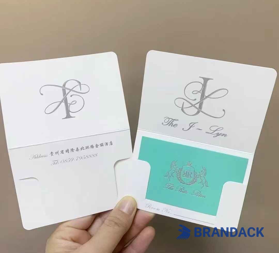 Custom Hotel Key Card Holder Printing with Design Service
