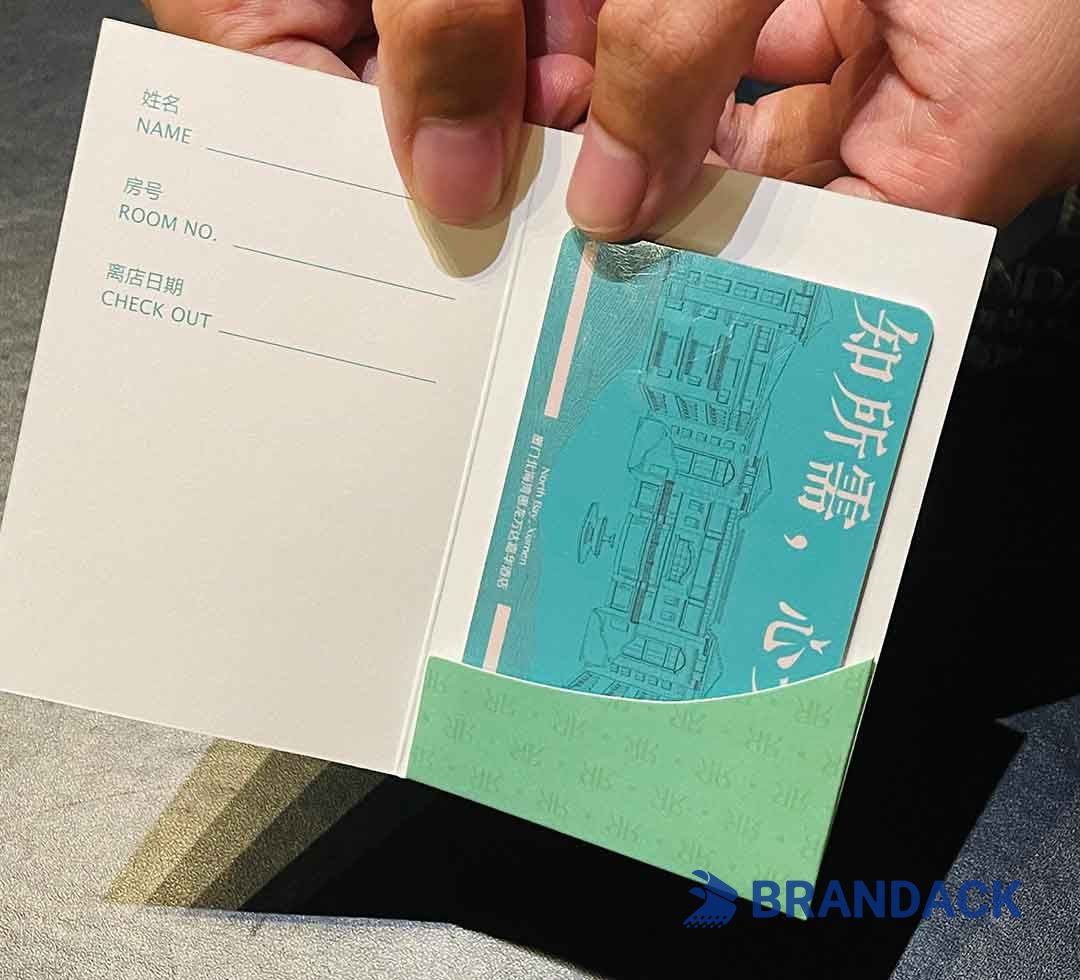 Custom Hotel Key Card Holder Printing with Design Service