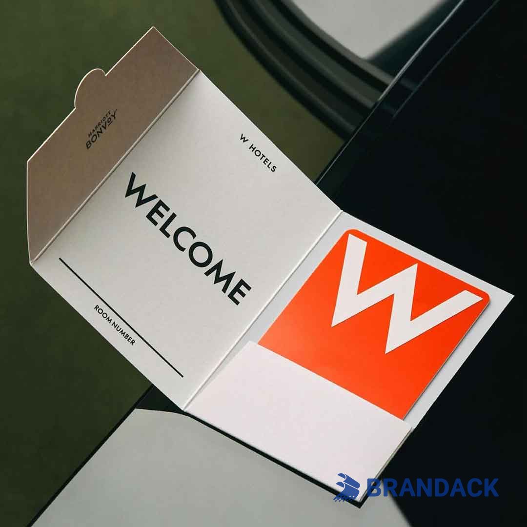 Custom Hotel Room Key Card Envelopes with Printing and Design Service