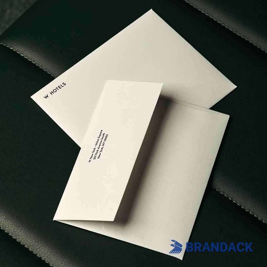 Custom Hotel Room Key Card Envelopes with Printing and Design Service