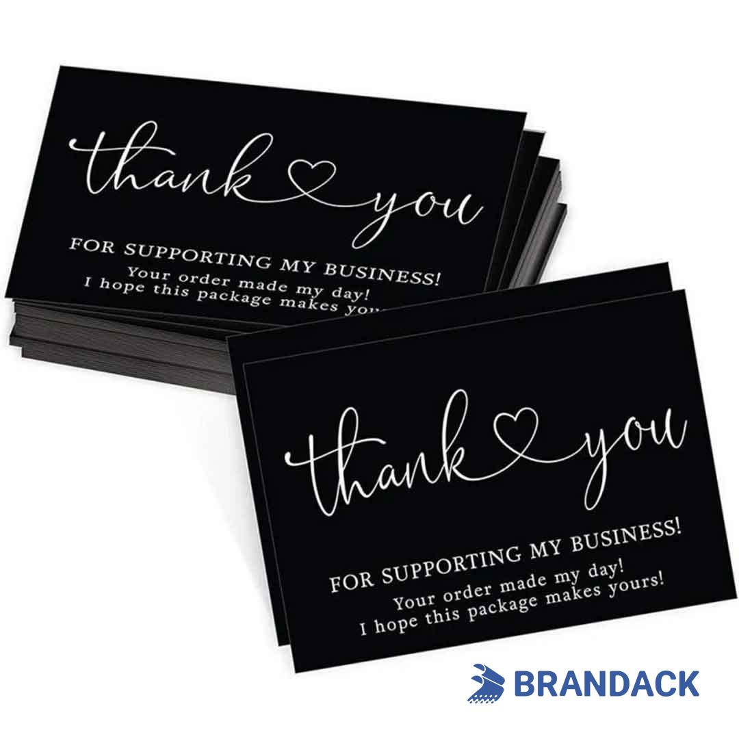 Custom Company Business Thank You Cards Tailored to Brand