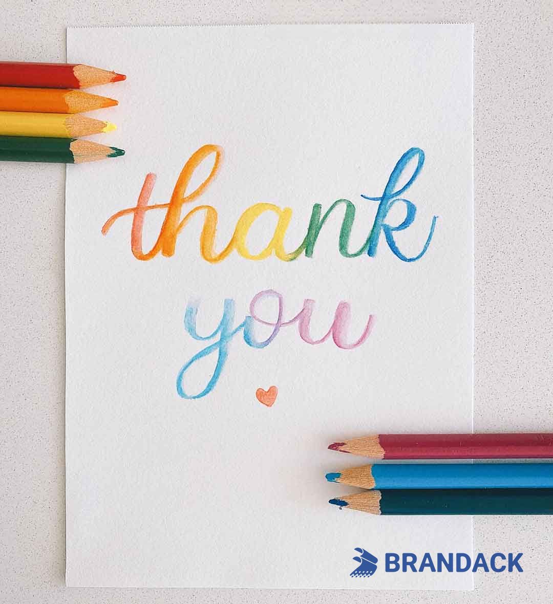 Custom Corporate Business Thank You Cards with Design Service