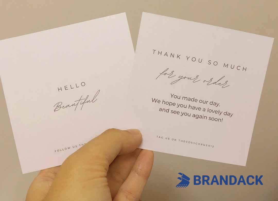 Custom Corporate Business Thank You Cards with Design Service