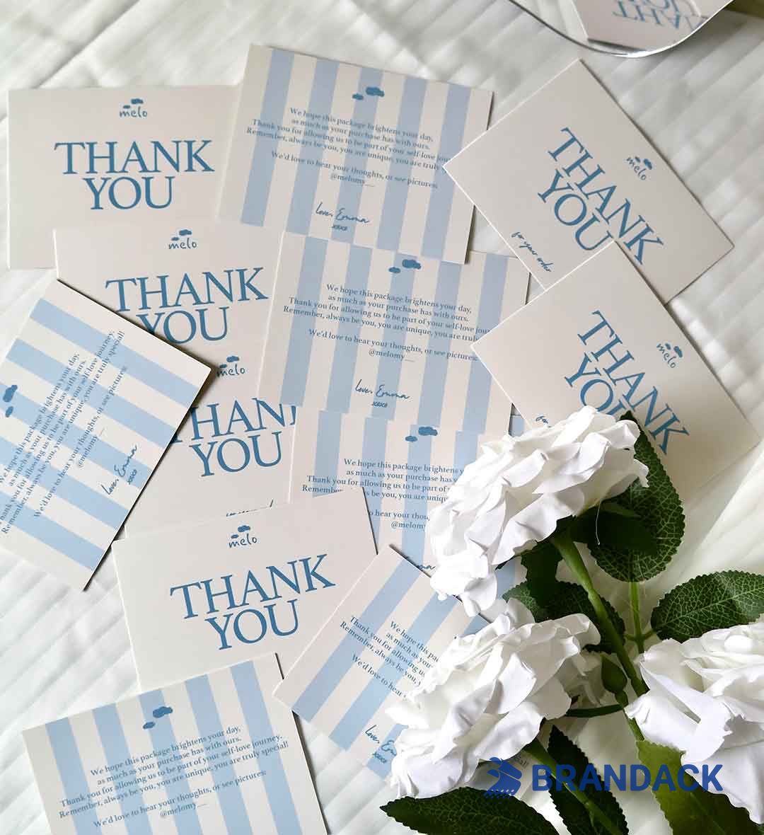 Custom Corporate Business Thank You Cards with Design Service