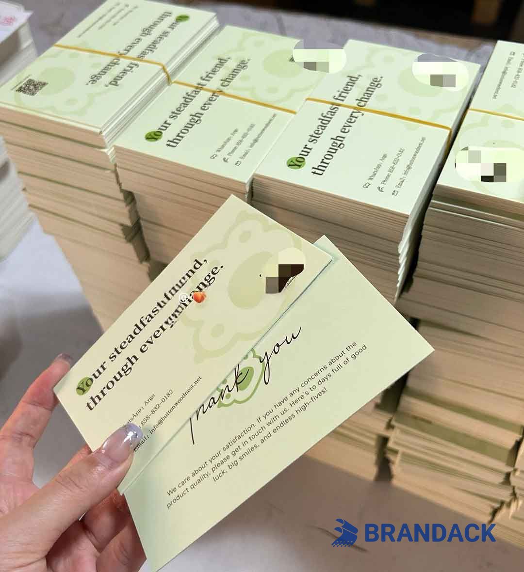 Custom Corporate Business Thank You Cards with Design Service