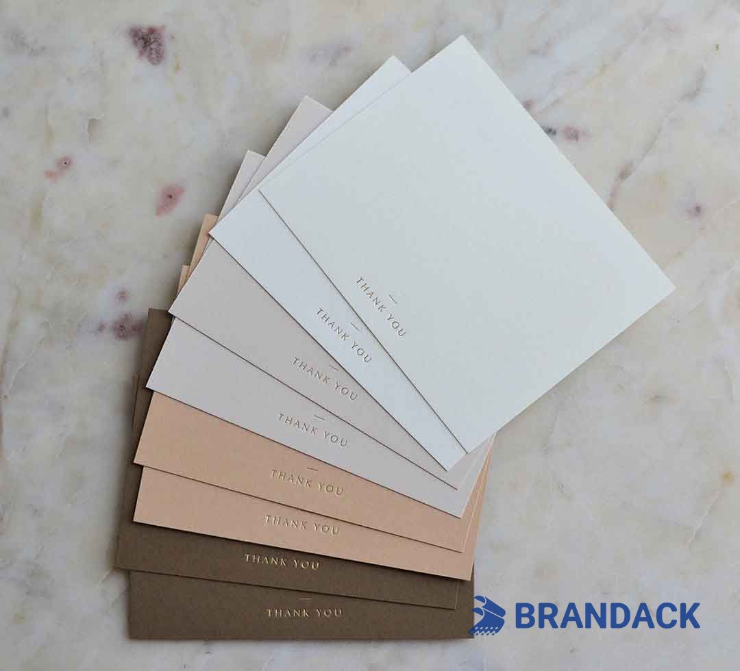 Custom Corporate Business Thank You Cards with Design Service