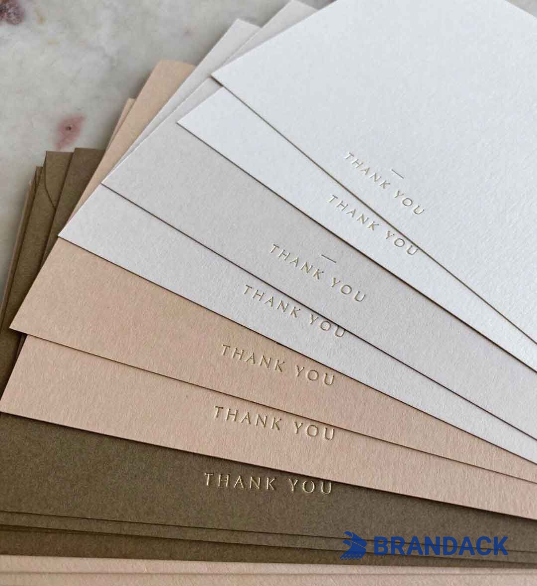 Custom Corporate Business Thank You Cards with Design Service