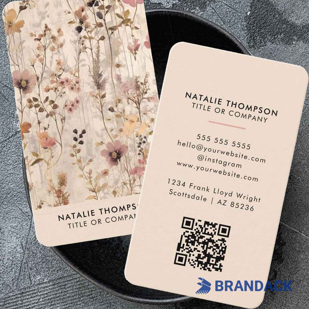 Custom Printed QR Business Cards with Design Service