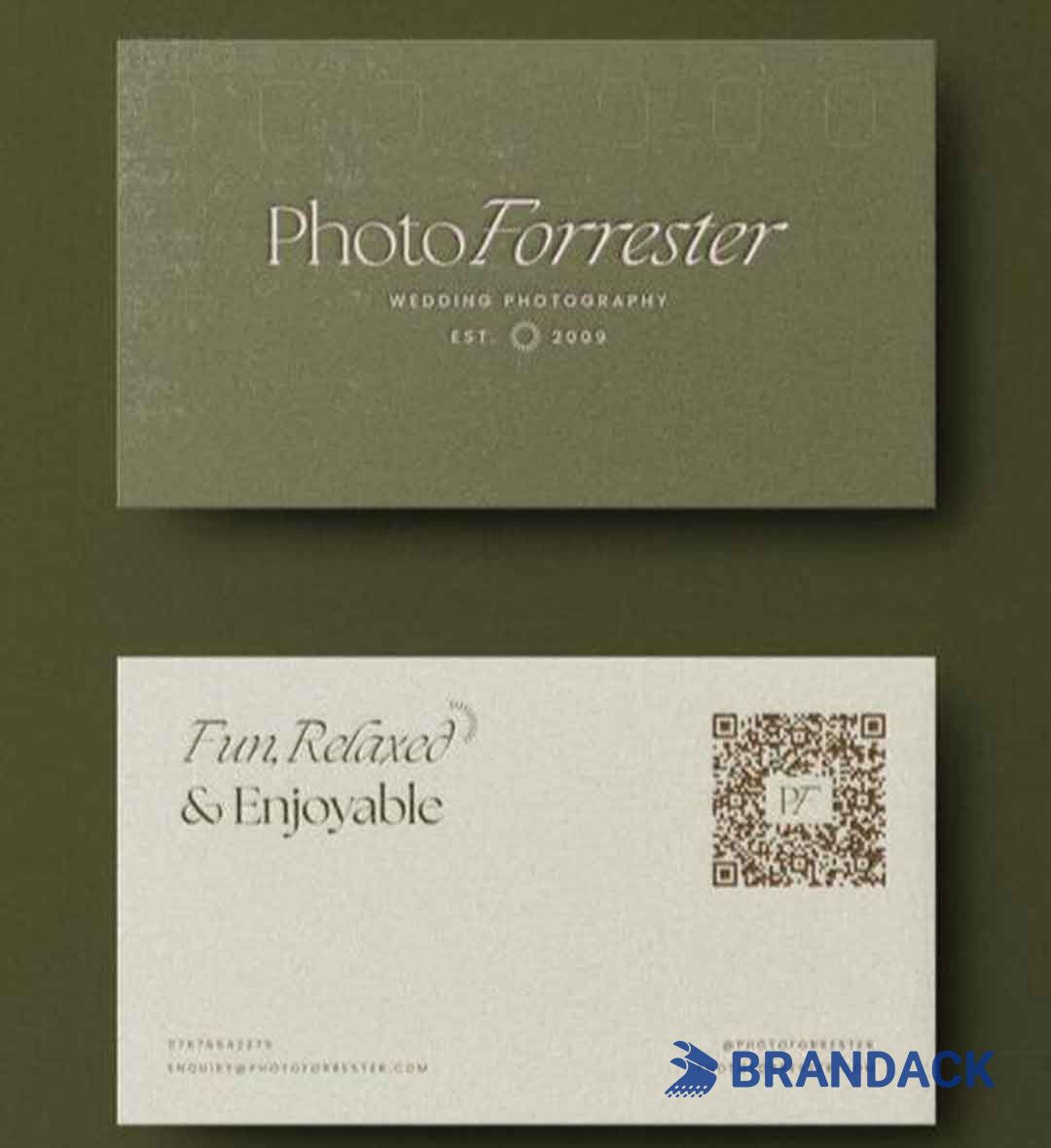 Custom Printed QR Business Cards with Design Service