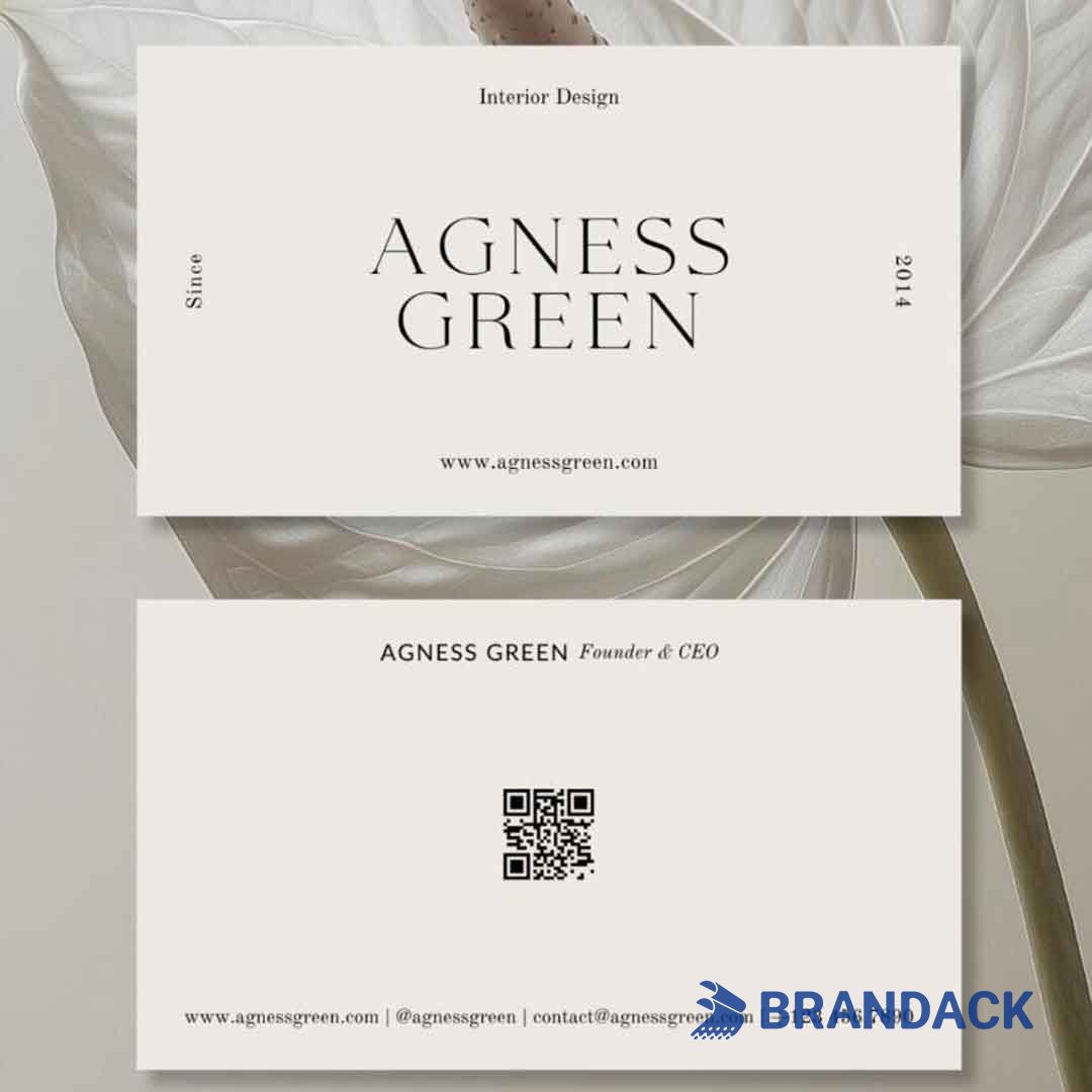 Create Business Card Design with QR Code and Print Quickly