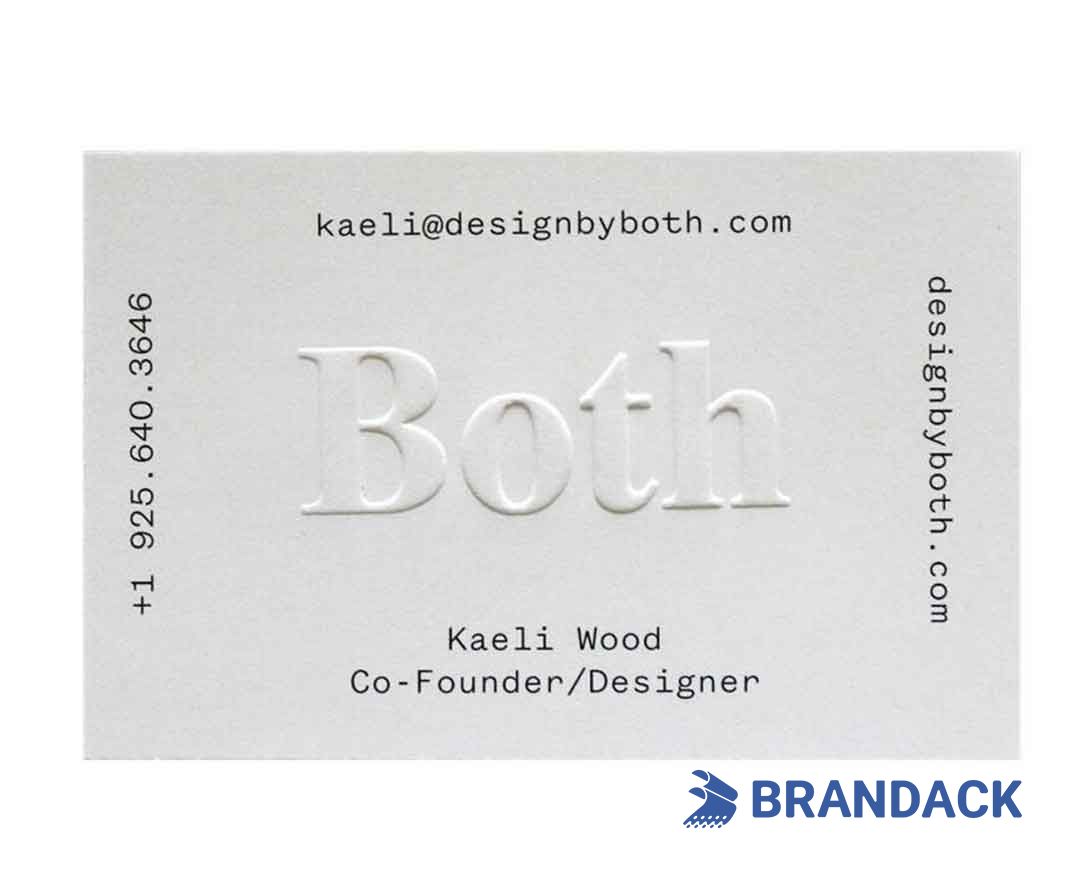 Custom Embossed Business Cards Tailored to Brand