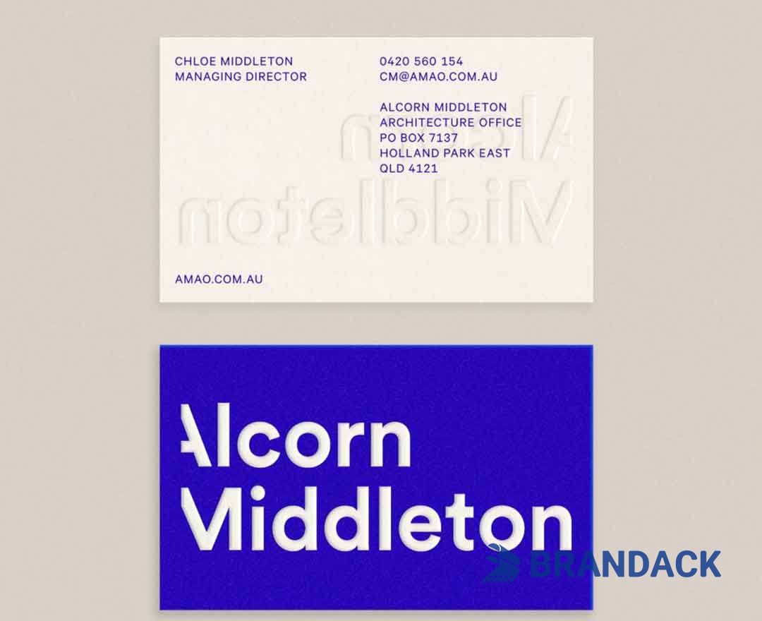 Custom Embossed Business Cards Tailored to Brand