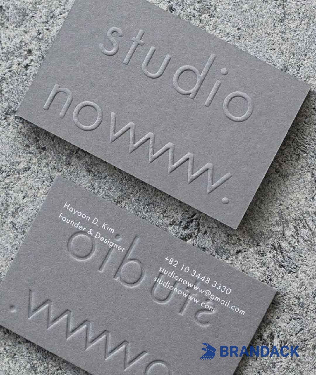 Custom Embossed Business Cards Tailored to Brand