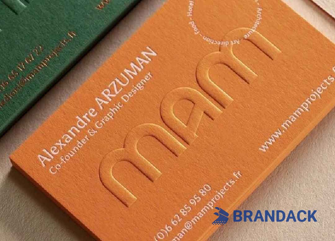 Custom Embossed Business Cards Tailored to Brand