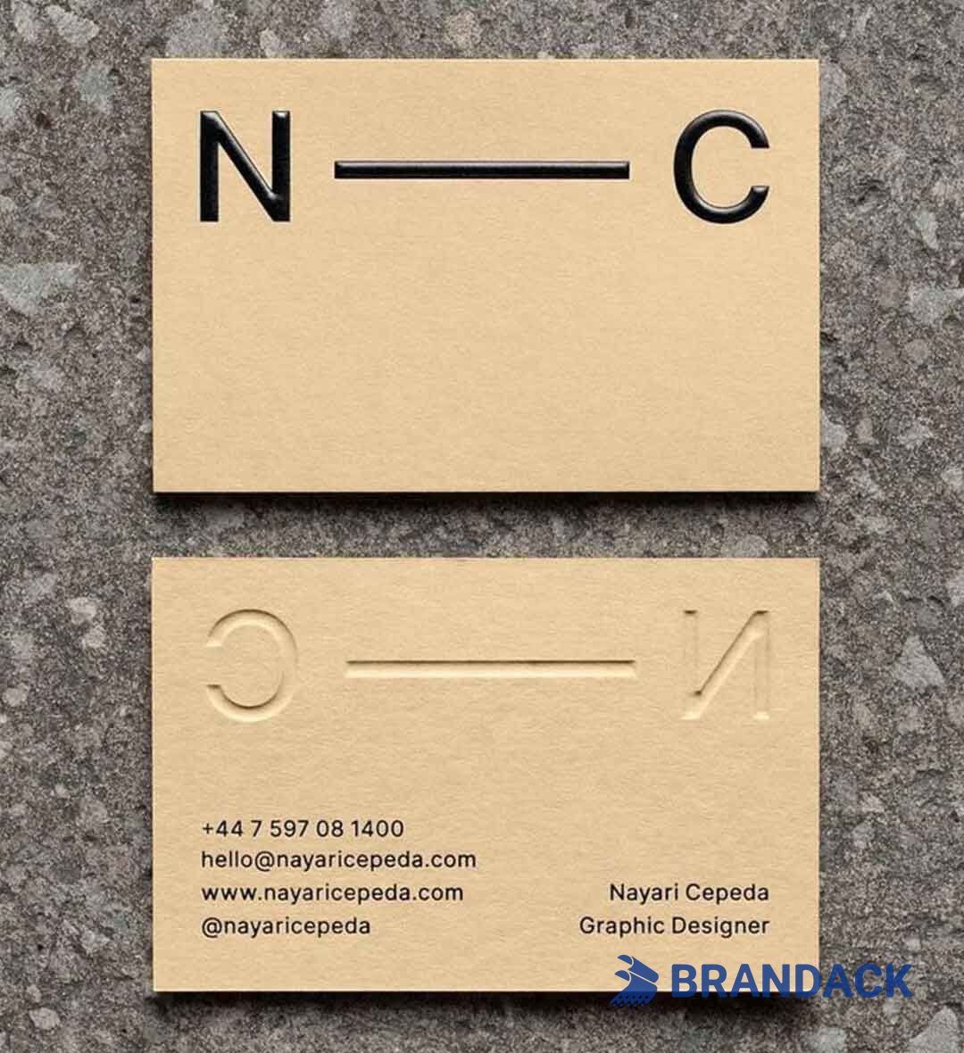 Custom Embossed Business Cards Tailored to Brand