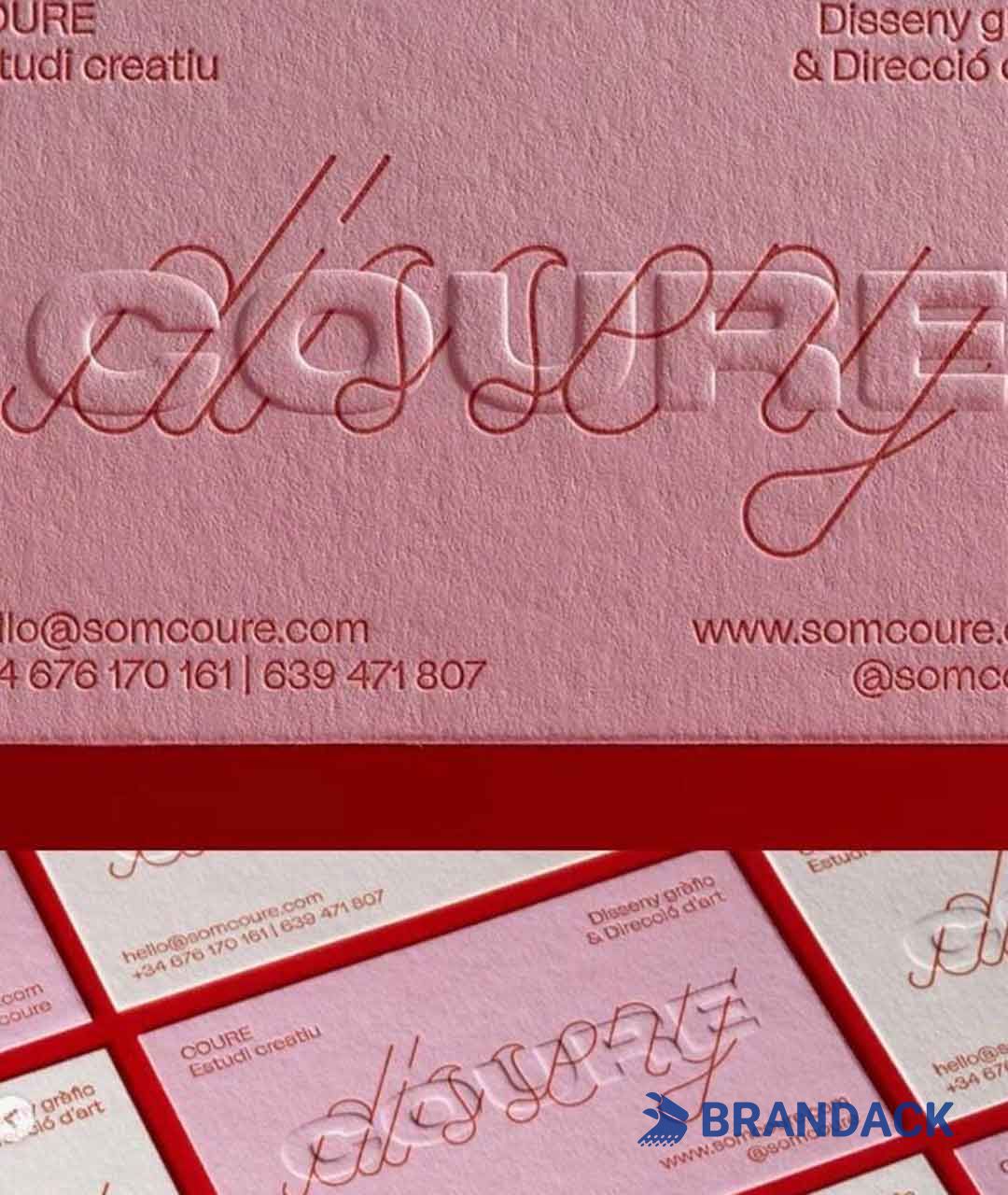Custom Embossed Business Cards Tailored to Brand