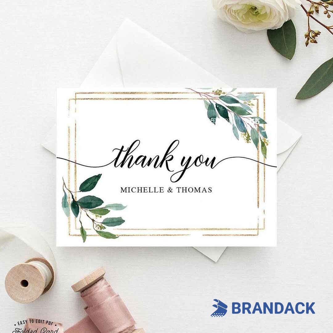 Custom Thank You Cards with Logo for Small Business